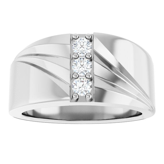 1/4 CTW Lab-Grown Diamond Band, 11.11 mm