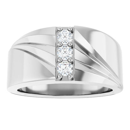 1/4 CTW Lab-Grown Diamond Band, 11.11 mm