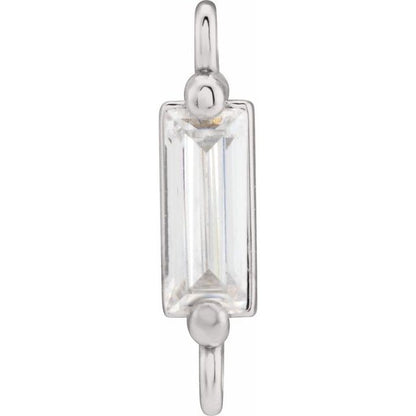 1/6 CT Natural Diamond Link, 2.3 mm x 10.4 mm