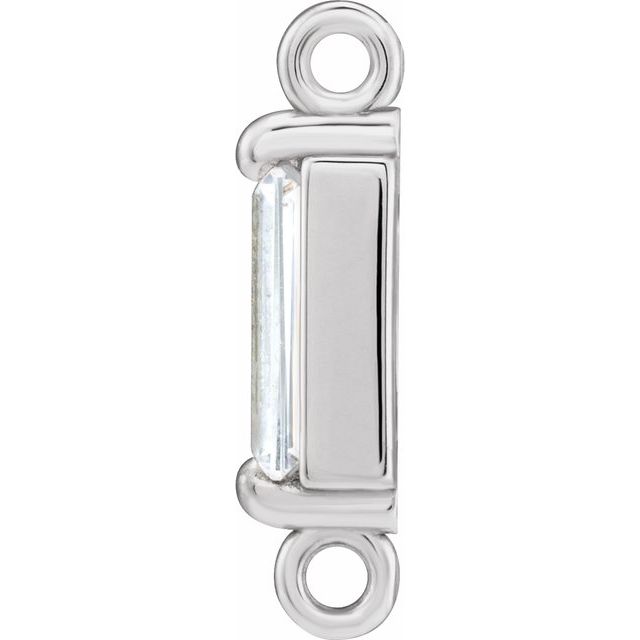 1/6 CT Natural Diamond Link, 2.3 mm x 10.4 mm