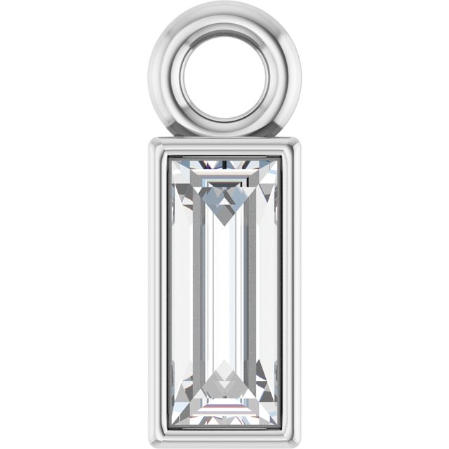 1/6 CT Natural Diamond Dangle, 2.9 mm x 8.5 mm