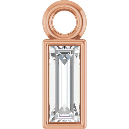 1/6 CT Lab-Grown Diamond Dangle, 2.9 mm x 8.5 mm