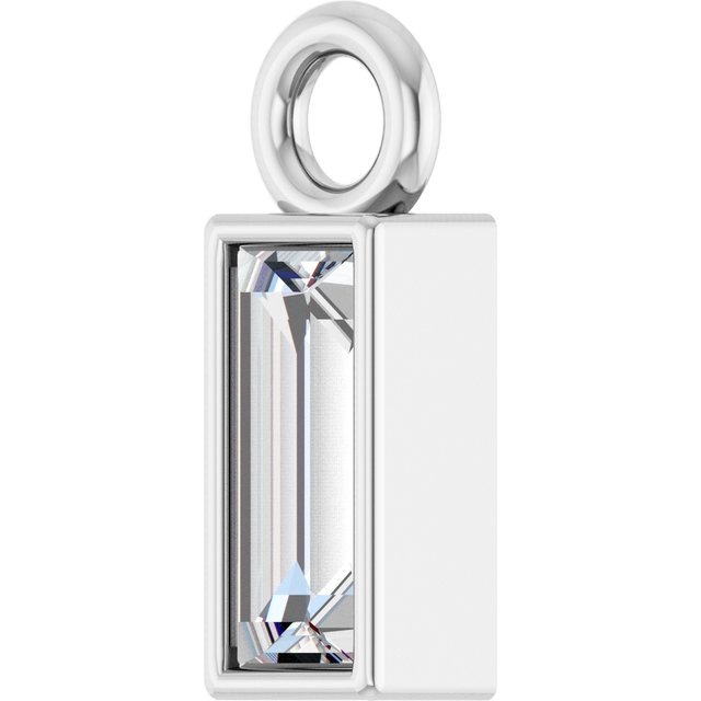 1/6 CT Natural Diamond Dangle, 2.9 mm x 8.5 mm