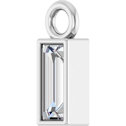 1/6 CT Lab-Grown Diamond Dangle, 2.9 mm x 8.5 mm