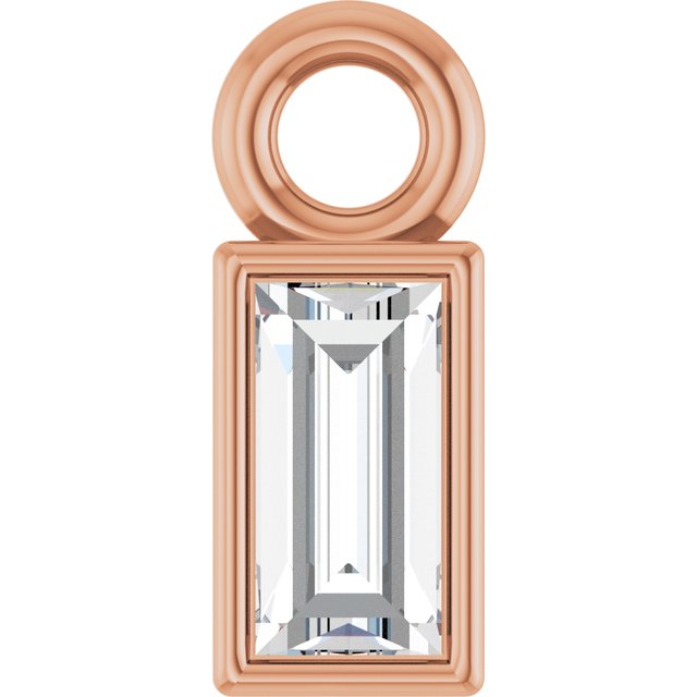 1/10 CT Natural Diamond Dangle, 2.9 mm x 7.5 mm