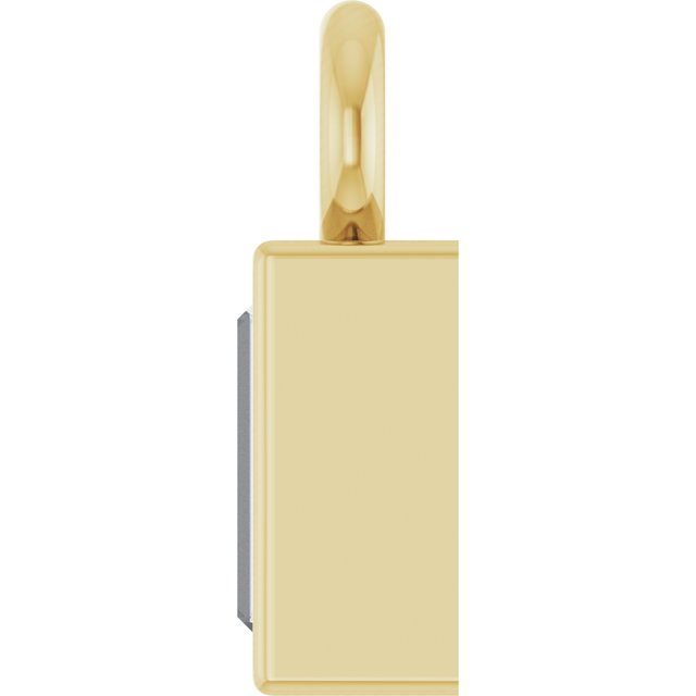 1/10 CT Lab-Grown Diamond Dangle, 2.9 mm x 7.5 mm