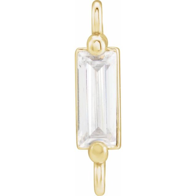 1/6 CT Natural Diamond Link, 2.3 mm x 10.4 mm