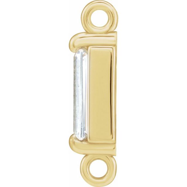 1/6 CT Natural Diamond Link, 2.3 mm x 10.4 mm