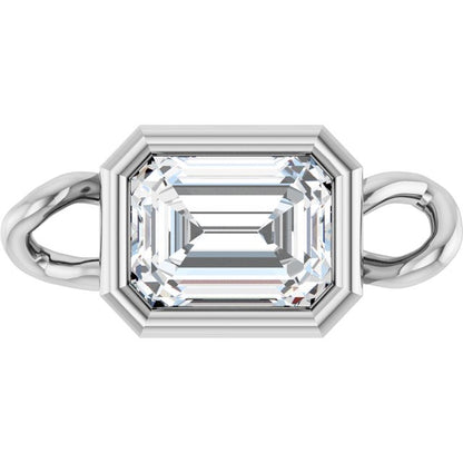 1/4 CT Natural Diamond Bezel-Set Link, 4.25 mm x 9.25 mm
