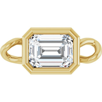 1/4 CT Natural Diamond Bezel-Set Link, 4.25 mm x 9.25 mm