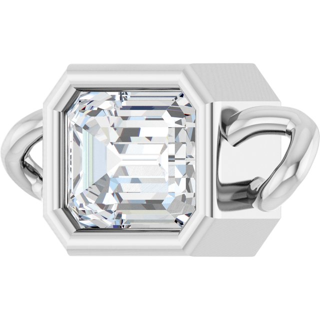1/4 CT Natural Diamond Bezel-Set Link, 4.25 mm x 9.25 mm