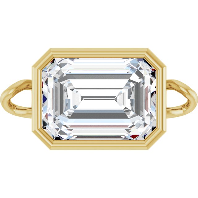 1 CT Lab-Grown Diamond Bezel-Set Link, 6.25 mm x 12.1 mm