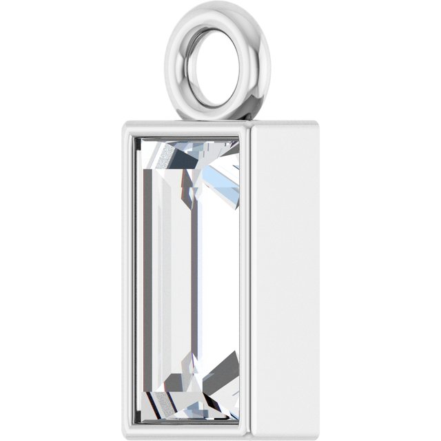 3/8 CT Natural Diamond Dangle, 3.9 mm x 9.5 mm