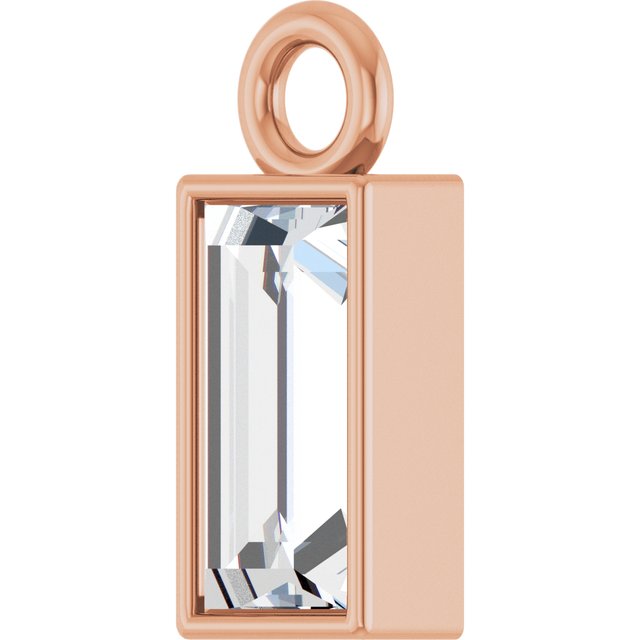 3/8 CT Lab-Grown Diamond Dangle, 3.9 mm x 9.5 mm