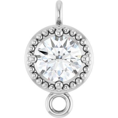 1/6 CT Natural Diamond Link, 5.25 mm x 9 mm