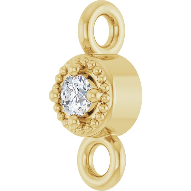 .02 CT Lab-Grown Diamond Link, 2.9 mm x 6.6 mm