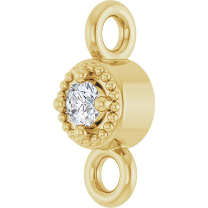 .02 CT Lab-Grown Diamond Link, 2.9 mm x 6.6 mm