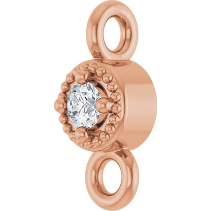 .02 CT Lab-Grown Diamond Link, 2.9 mm x 6.6 mm