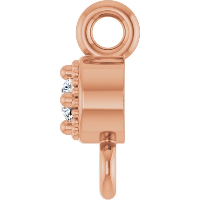 .02 CT Natural Diamond Link, 2.9 mm x 6.6 mm