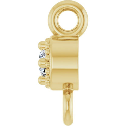 .02 CT Lab-Grown Diamond Link, 2.9 mm x 6.6 mm