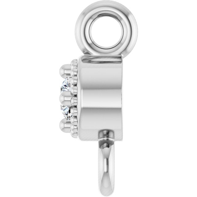 .02 CT Lab-Grown Diamond Link, 2.9 mm x 6.6 mm
