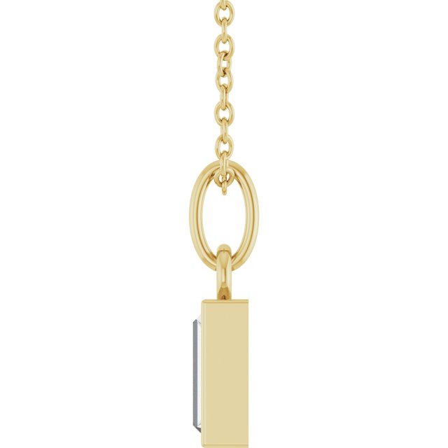 3/8 CT Natural Diamond Bezel-Set 16-18" Necklace