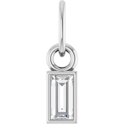 1/10 CT Lab-Grown Diamond Bezel-Set Pendant
