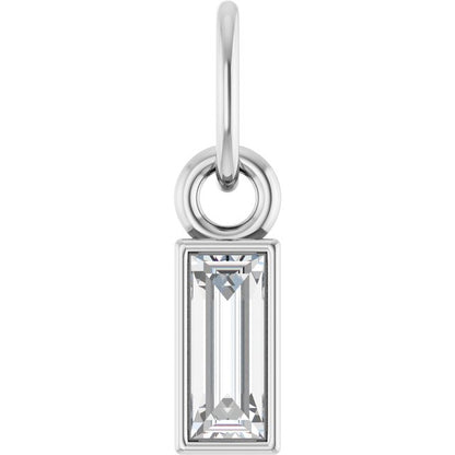 1/6 CT Natural Diamond Bezel-Set Pendant