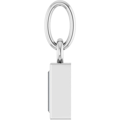 1/6 CT Natural Diamond Bezel-Set Pendant