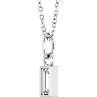 1/6 CT Natural Diamond Bezel-Set 16-18" Necklace