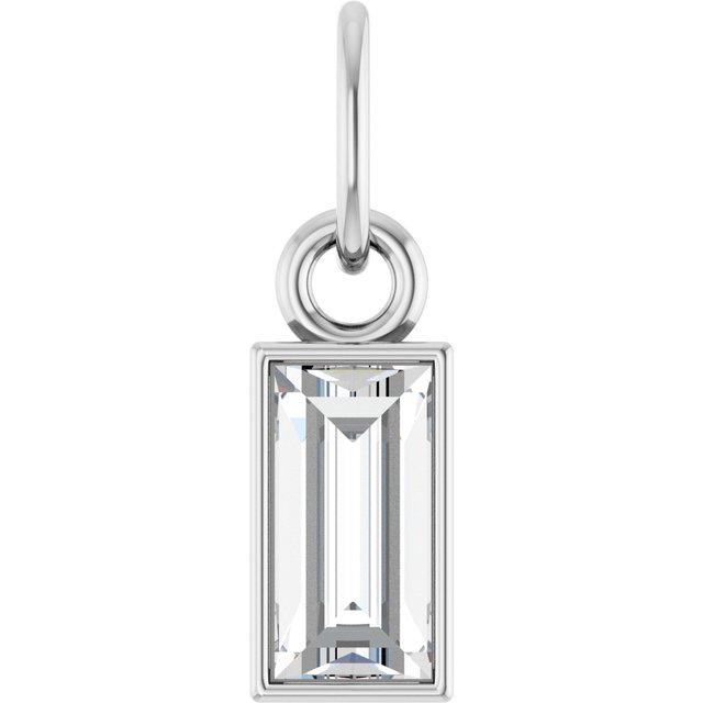 3/8 CT Natural Diamond Bezel-Set Pendant