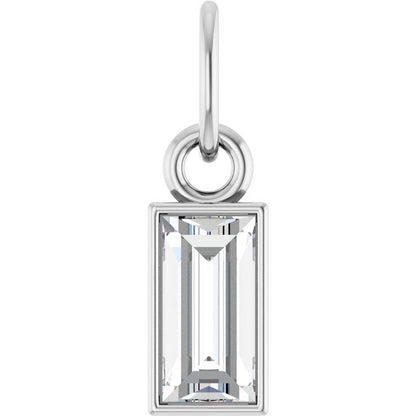 3/8 CT Natural Diamond Bezel-Set Pendant