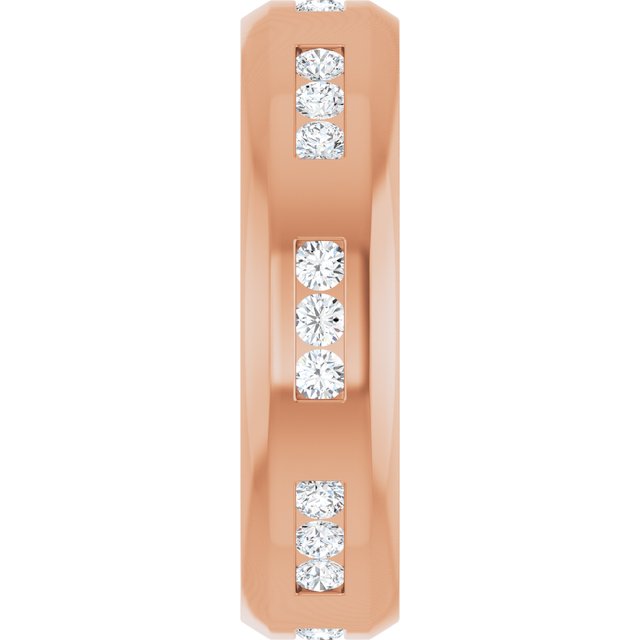 5/8 CTW Lab-Grown Diamond Band, 6 mm, Accented