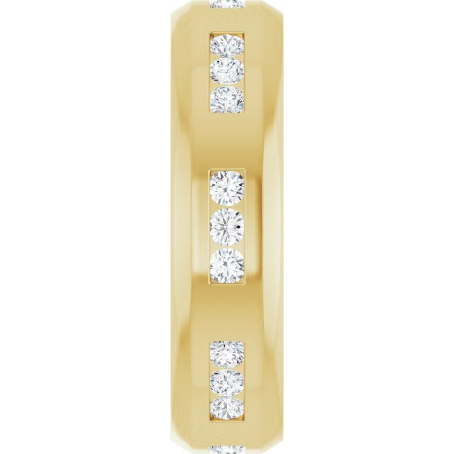5/8 CTW Lab-Grown Diamond Band, 6 mm, Accented