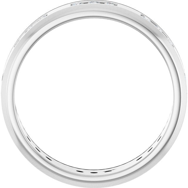 5/8 CTW Natural Diamond Band, 6 mm, Accented