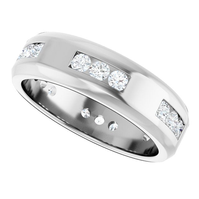 1 CTW Natural Diamond Band, 6.5 mm