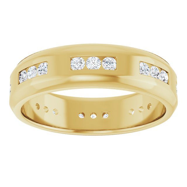 5/8 CTW Natural Diamond Band, 6 mm, Accented