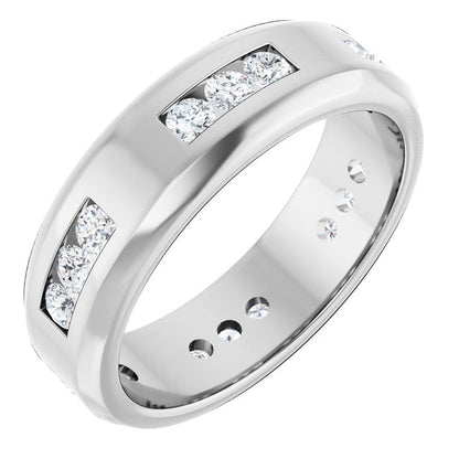 1 CTW Natural Diamond Band, 6.5 mm