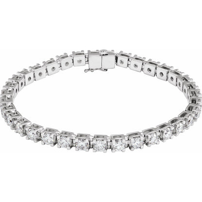 8 CTW Lab-Grown Diamond Line 7 1/4" Bracelet