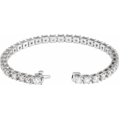 8 CTW Lab-Grown Diamond Line 7 1/4" Bracelet