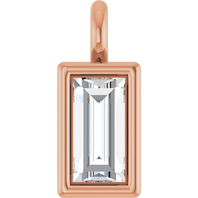 .04 CT Lab-Grown Diamond Dangle, 2.4 mm x 5.7 mm