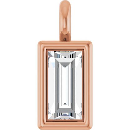 .04 CT Lab-Grown Diamond Dangle, 2.4 mm x 5.7 mm