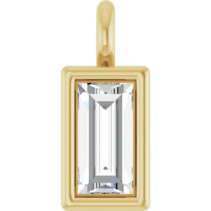 .04 CT Lab-Grown Diamond Dangle, 2.4 mm x 5.7 mm
