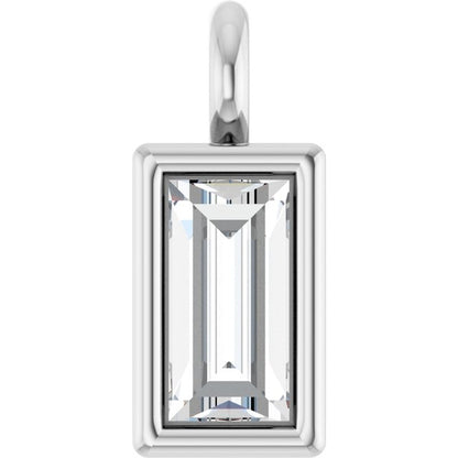 .04 CT Lab-Grown Diamond Dangle, 2.4 mm x 5.7 mm