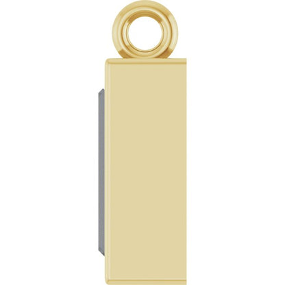 3/8 CT Natural Diamond Dangle, 3.9 mm x 8.7 mm