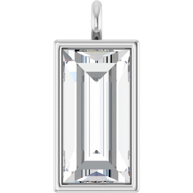 3/8 CT Lab-Grown Diamond Dangle, 3.9 mm x 8.7 mm
