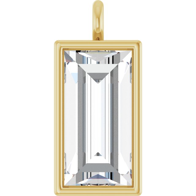 3/8 CT Lab-Grown Diamond Dangle, 3.9 mm x 8.7 mm