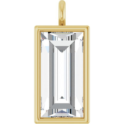 3/8 CT Lab-Grown Diamond Dangle, 3.9 mm x 8.7 mm