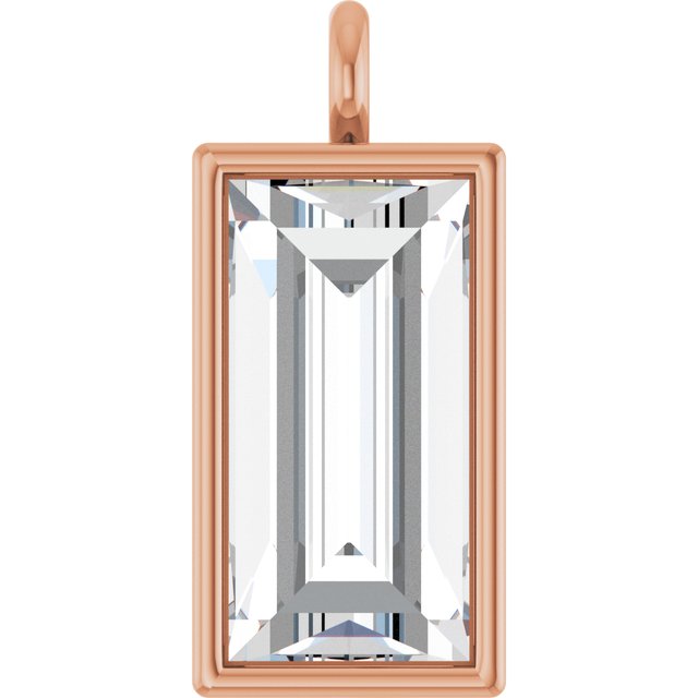 3/8 CT Natural Diamond Dangle, 3.9 mm x 8.7 mm