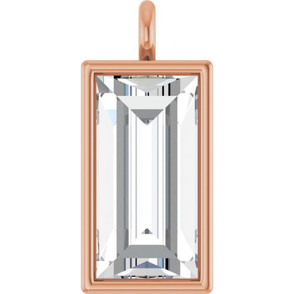 3/8 CT Natural Diamond Dangle, 3.9 mm x 8.7 mm